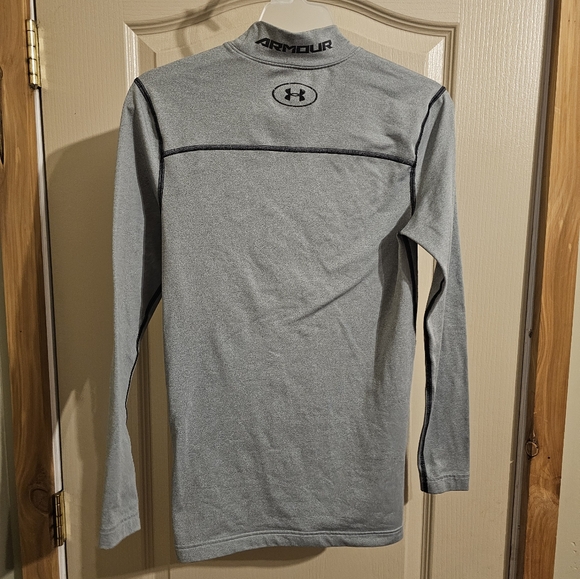 Under Armour Cold Gear Collared Long Sleeve Compression Shirt Size Small - Picture 4 of 5